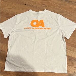 Oner Active White Tee with Orange OA Logo